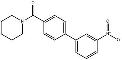 3-Nitro-4'-(piperidinocarbonyl)biphenyl Structure