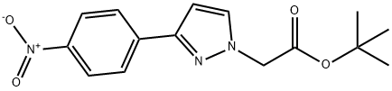 [3-(4-Nitrophenyl)pyrazol-1-yl]acetic acid tert-butyl ester 化学構造式