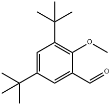 3,5-ジ-TERT-ブチル-2-メトキシベンズアルデヒド 化学構造式