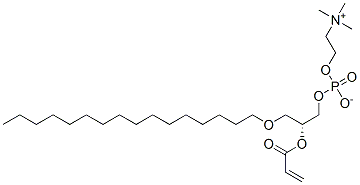 1-O-hexadecyl-2-acrylyl-sn-glycero-3-phosphocholine Structure