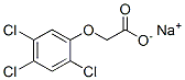 sodium 2,4,5-trichlorophenoxyacetate Struktur