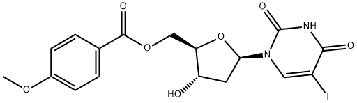 2'-Deoxy-5-iodouridine 5'-(4-methoxybenzoate) Structure