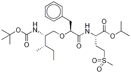 (2S)-[(2'S)-t-Boc-amino-(3'S)-methyl-1-pentyloxy]-3-phenylpropionyl-methionine Sulfone, Isopropyl Ester,1356016-69-7,结构式