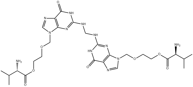 Bis Valacyclovir (~90%) Struktur