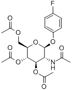 4'-FLUOROPHENYL 2-ACETAMIDO-3,4,6-TRI-O-ACETYL-2-DEOXY-BETA-D-GLUCOPYRANOSIDE Structure