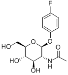 4-氟苯基-2-乙酰氨基-2-脱氧-BETA-D-葡萄糖苷 结构式