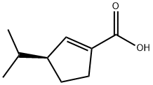 1-Cyclopentene-1-carboxylicacid,3-(1-methylethyl)-,(S)-(9CI),135616-14-7,结构式