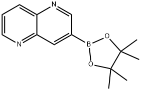 1,5-ナフチリジン-3-イルボロン酸ピナコールエステル 化学構造式