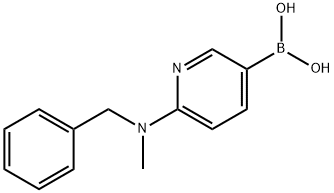 (6-(ベンジル(メチル)アミノ)ピリジン-3-イル)ボロン酸 化学構造式