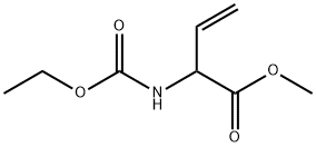 3-Butenoic  acid,  2-[(ethoxycarbonyl)amino]-,  methyl  ester Structure