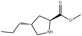 (trans)-4-Propyl-L-proline Methyl Ester 化学構造式