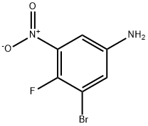 3-溴-4-氟-5-硝基苯胺, 1356493-54-3, 结构式