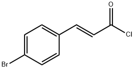 (E)-3-(4-溴苯基)丙烯酰氯, 13565-09-8, 结构式