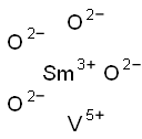 samarium vanadium tetraoxide Struktur