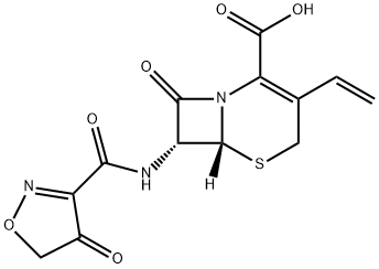 头孢地尼异恶唑 结构式