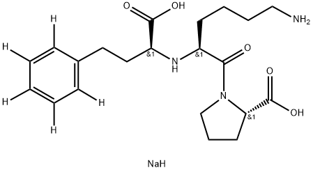 (S)-Lisinopril-d5 SodiuM Structure