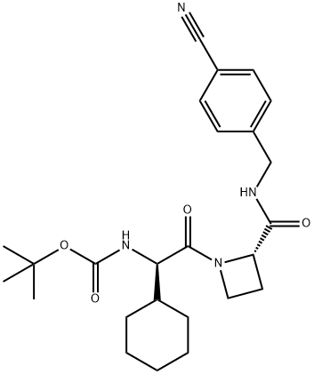 1356848-29-7 1-[(2R)-N’-Boc-2-amino-2-cyclohexylacetyl]-N-(4’-cyanobenzyl)-2-L-azetidinecarboxamide