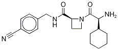 1-((2R)-2-Amino-2-cyclohexylacetyl)-N-(4’-cyanobenzyl)-2-L-azetidinecarboxamide-d11
 Structure