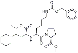 N-Benzyloxycarbonyl Lisinopril Cyclohexyl Analogue Ethyl Methyl Diester Struktur