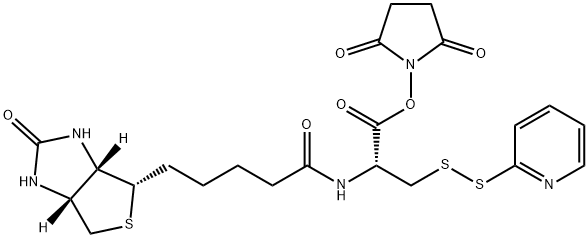 Biotinyl Pyridinyldithio N-Hydroxysuccinimide Alanine Ester Structure