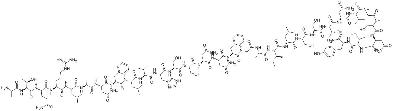 アミリン (8-37) (ヒト) 化学構造式