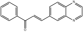 (2E)-1-苯基-3-(6-喹喔啉基)-2-丙烯-1-酮,1357063-34-3,结构式
