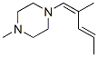 Piperazine, 1-methyl-4-(2-methyl-1,3-pentadienyl)-, (Z,E)- (9CI) 结构式