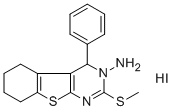 3-Amino-4-phenyl-2-methylmercapto-3,4,5,6,7,8-hexahydrobenzo(4,5)thien o(2,3-d)pyrimidine HI Structure