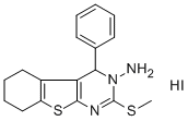 3-Amino-4-phenyl-2-methylmercapto-3,4,5,6,7,8-hexahydrobenzo(4,5)thien o(2,3-d)pyrimidine HI,135718-67-1,结构式