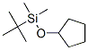 Silane, (cyclopentyloxy)(1,1-dimethylethyl)dimethyl- (9CI) Struktur