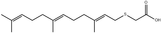 FARNESYLTHIOACETIC ACID 结构式