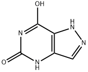 5H-Pyrazolo[4,3-d]pyrimidin-5-one,  1,4-dihydro-7-hydroxy- Structure