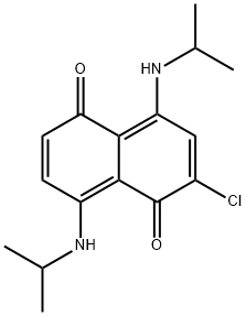 1,5-Naphthalenedione,  2-chloro-4,8-bis[(1-methylethyl)amino]- Struktur