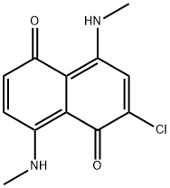 1,5-Naphthalenedione,  2-chloro-4,8-bis(methylamino)- Structure