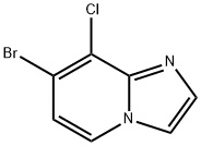 IMidazo[1,2-a]pyridine, 7-broMo-8-chloro- Structure