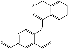 4-diforMylphenyl 2-(broMoMethyl)benzoate Struktur
