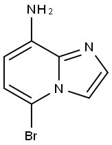 IMidazo[1,2-a]pyridin-8-aMine, 5-broMo- Structure
