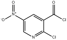 2-chloro-5-nitronicotinoyl chloride Struktur