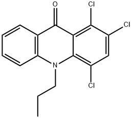 9(10H)-Acridinone,  1,2,4-trichloro-10-propyl-,135805-63-9,结构式