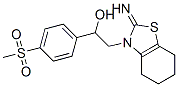 2,3,4,5,6,7-ヘキサヒドロ-2-イミノ-α-[p-(メチルスルホニル)フェニル]-3-ベンゾチアゾールエタノール 化学構造式