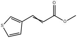 (αE)-3-チオフェンアクリル酸メチル 化学構造式