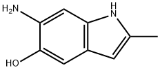 1H-Indol-5-ol,  6-amino-2-methyl-,135855-68-4,结构式