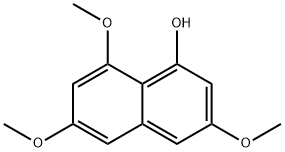 1-Naphthalenol, 3,6,8-trimethoxy- Struktur