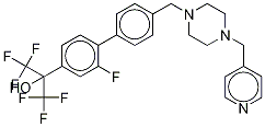 2-Fluoro-4'-[[4-(4-pyridinylMethyl)-1-piperazinyl]Methyl]-α,α-bis(trifluoroMethyl)-[1,1'-biphenyl]-4-Methanol Structure