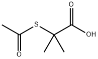 2-アセチルチオイソ酪酸 化学構造式