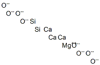 Tricalcium magnesium disilicon octaoxide,13596-18-4,结构式