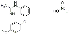 1-(3-(4-甲氧基苯氧基)苯基)硝酸胍, 1359655-97-2, 结构式