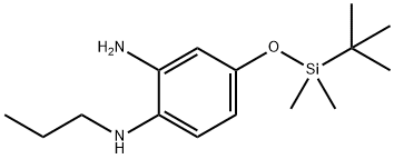 4-(tert-butyldimethylsilyloxy)-n1-propylbenzene-1,2-diamine Struktur