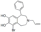 3-allyl-6-bromo-7,8-dihydroxy-1-phenyl-2,3,4,5-tetrahydro-1H-3-benzazepine Struktur