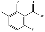 2-broMo-6-fluoro-3-Methylbenzoic acid Structure